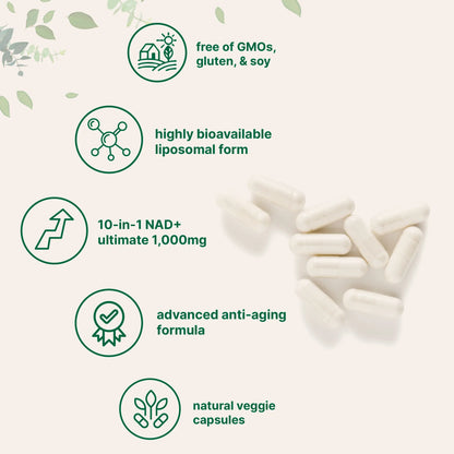 Liposomal NAD+ Capsules 1000mg